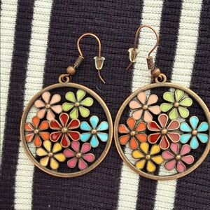 Floral Multicolor Earrings